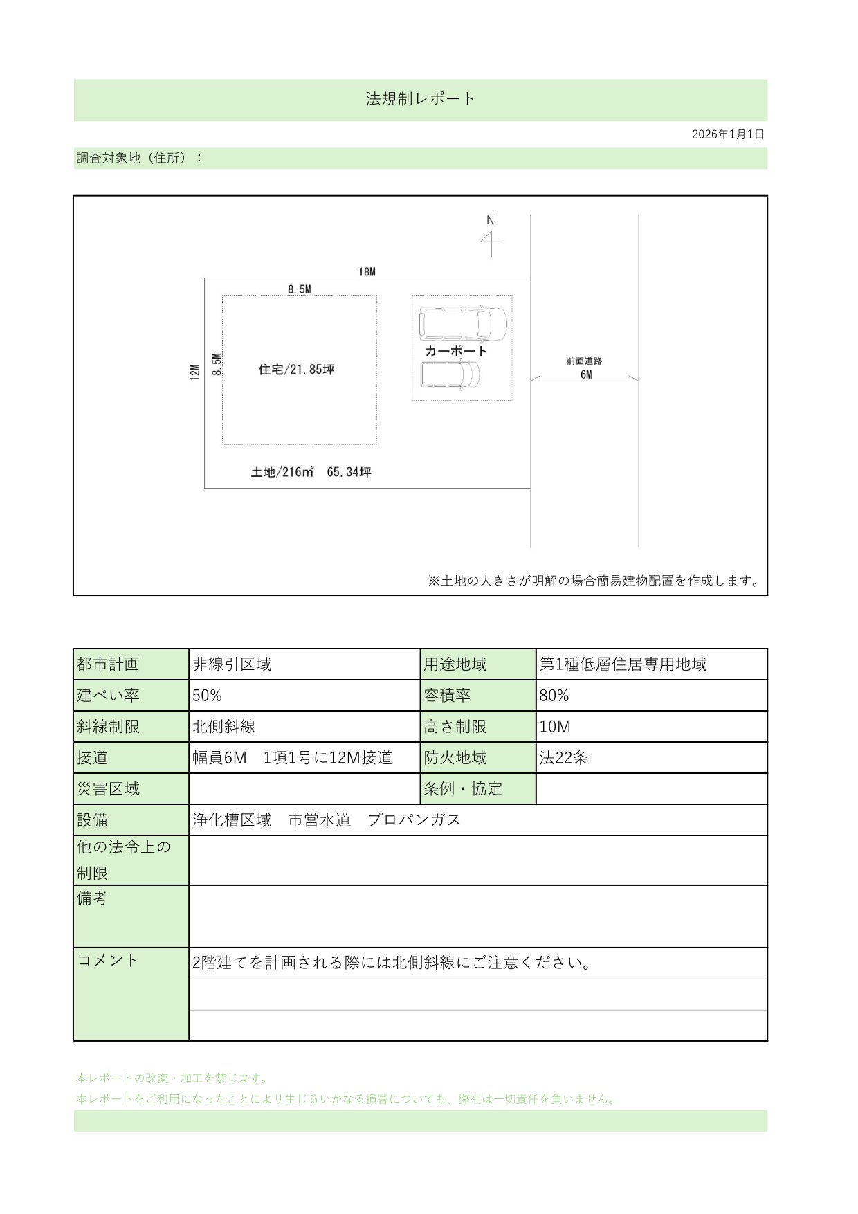 ②法規制 レポート見本